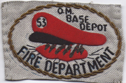 53rd Quartermaster Base Depot Fire Department Bullion Patch