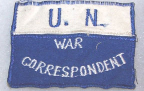 United Nations War Correspondent Patch