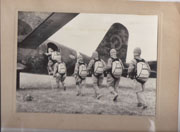 WWII Japanese Propaganda Photo Of Paratroopers Loading Plane