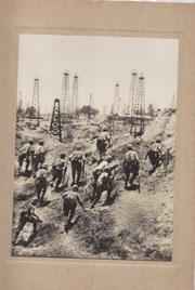 WWII Japanese Propaganda Photo Of Captured Enemy Oil Wells