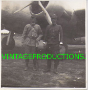 WWII Japanese Army Officers With Swords In Front Of Airplane Photo