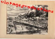 WWII Japanese Propaganda Photo Of Pearl Harbor Attack.