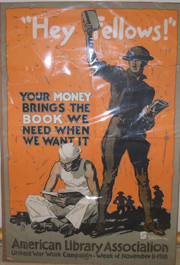 American Library Association WWI United War Work Campaign Week Poster