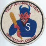 7551st Personnel Processing Squadron English made Patch