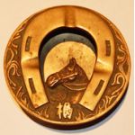 WWII Japanese Army Cavalry Brass Ashtray