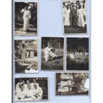 WWII Group Of Seven Army Convalescent Soldiers Photos