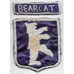 ASMIC WWII Occupation Period 136th Infantry BEARCAT Patch Set