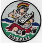1950's Disney Design US Navy USS Ajax Ships Patch