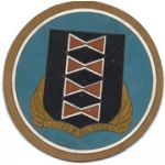 WWII 484th Bomb Group Italian Made Incised Leather Squadron Patch