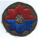 WWII - Occupation Period 9th Division German Made Bullion Patch