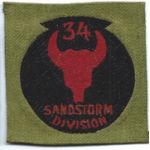 WWI 34th Sandstorm Division Liberty Loan Patch