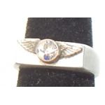 WWII Douglas Or Republic Aircraft Tech Rep Trench Art Ring