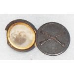 WWI Infantry Photo Locket Enlisted Collar Disc