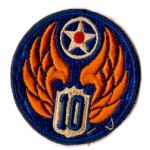 WWII AAF 10th Air Force Patch