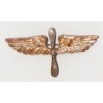 WWI Air Service Stylized Officers Collar Device