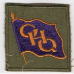 WWII General Headquarters / GHQ Purple Flag Patch