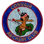 1950's-60's Convair Aircraft Company Archery Club Patch
