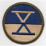 WWII 10th Corps Patch