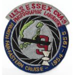 USS Essex CVA-9 Photo Lab Far East Cruise 1954 Japanese Made Squadron Patch