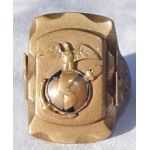 WWII - Late 40's Marine Corps Mexican Made "Biker" Ring