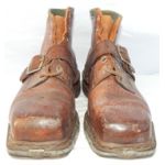 WWII German Mountain Troops Leather Ankle Boots