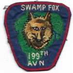 Vietnam 199th Aviation SWAMP FOX Chain Stitched Pocket Patch