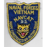 Vietnam Martha Raye's US Navy NAVCAT Team 22 Patch