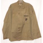 WWII US Marine Corps 41 Pattern HBT Prison Made Shirt