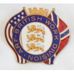 WWII American Relief Fund (ARF) British Work Division Donation Badge