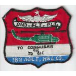 Vietnam 162nd Assault Helicopter Company 2nd Flight Platoon Pocket Patch
