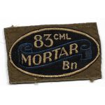 WWII 83rd Chemical Mortar Battalion Italian Made Patch