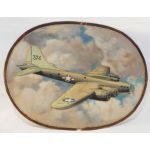 WWII AAF 374th Bomb Squadron B-17 Painted Back Patch