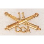 WWI Or Before 11th Corps Of Coastal Artillery Collar Device