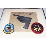 First B-2 Bomber Crew Signed Photo & Patches