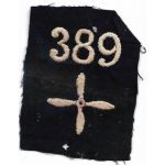 WWI 389th Aero Squadron Enlisted Patch
