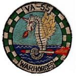 1950's-60's US Navy VA-55 WARHORSE Squadron Patch
