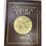 US Navy USS America CV-66 1984 Cruise Book With Slip Cover