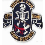 Vietnam Era US Air Force 13th Bomb Squadron GRIM-REAPERS Squadron Patch