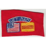 Vietnam US & South Vietnamese Flags Boonie Hat Patch