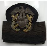 WWII Naval Officer's Bullion Cap Eagle