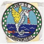 1962-63 US Navy VA-55 WARHORSES ACE Novelty Dead Stock Squadron Patch