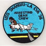 Vietnam US Navy Ed "BIG DADDY " Roth USS Shangri-la Arresting Gear Crew Cruise / Squadron Patch
