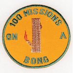 Vietnam Era 100 Missions On A Bong Novelty Patch