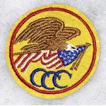 Pre-WWII Civilian Conservation Corps / CCC Gold Colored Patch