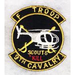 Vietnam F Troop 1st Squadron 9th Cavalry SCOUTS KILL Pocket Patch