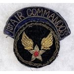 WWII Army Air Forces 1st Air Commandos CBI Made Bullion Patch Set