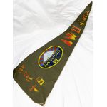 WWII Army Air Forces 7th Fighter Squadron SUN SETTERS Iwo Jima Painted Pennant