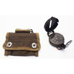 ​WWII era US Army Compass and OD Pouch