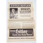 WWII era German Mein Kampf Promotional Poster