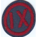1920's-1930's 9th Corps Patch